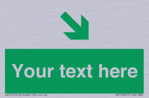 Custom Safe condition: Green Down right arrow